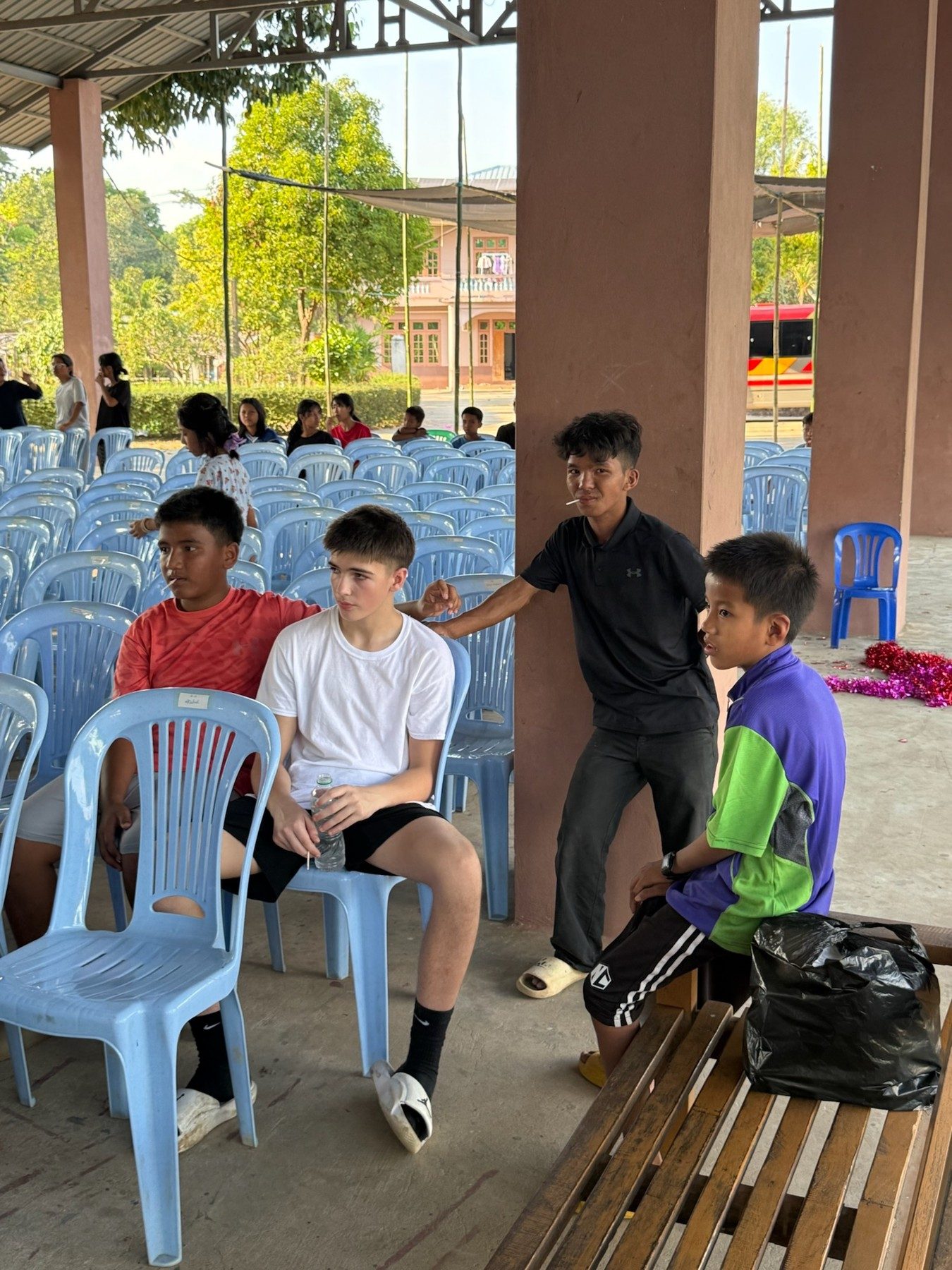 Hanging out with the guys