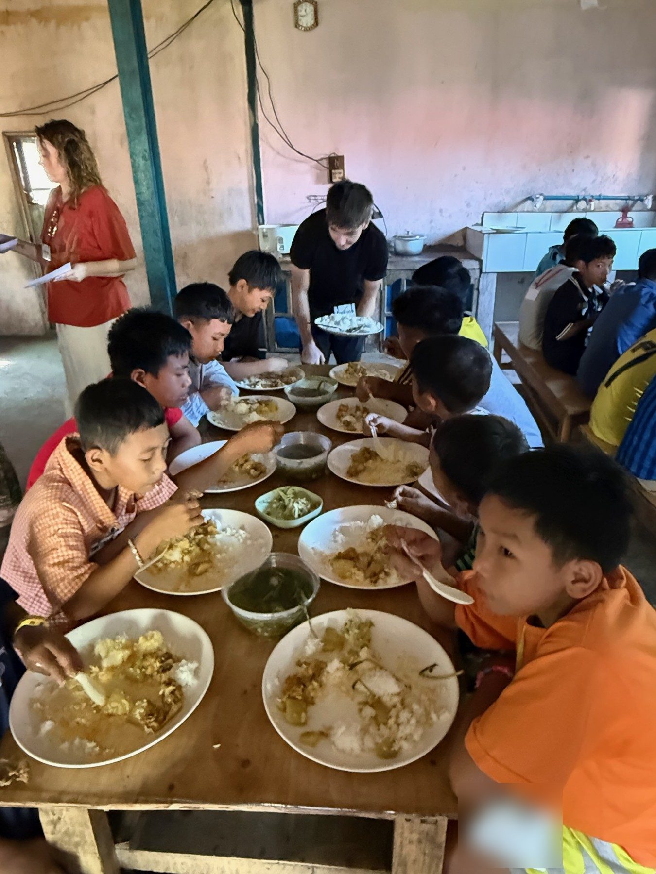 Serving lunch